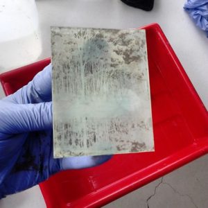 One of the first test plates made at BigCi